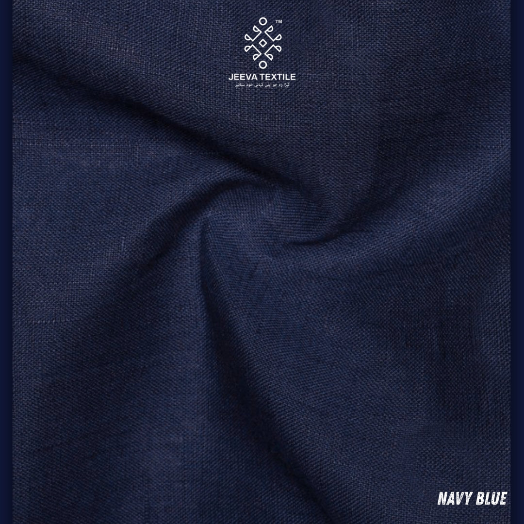 Irish Linen 60 Lea Shirt - Navy Blue