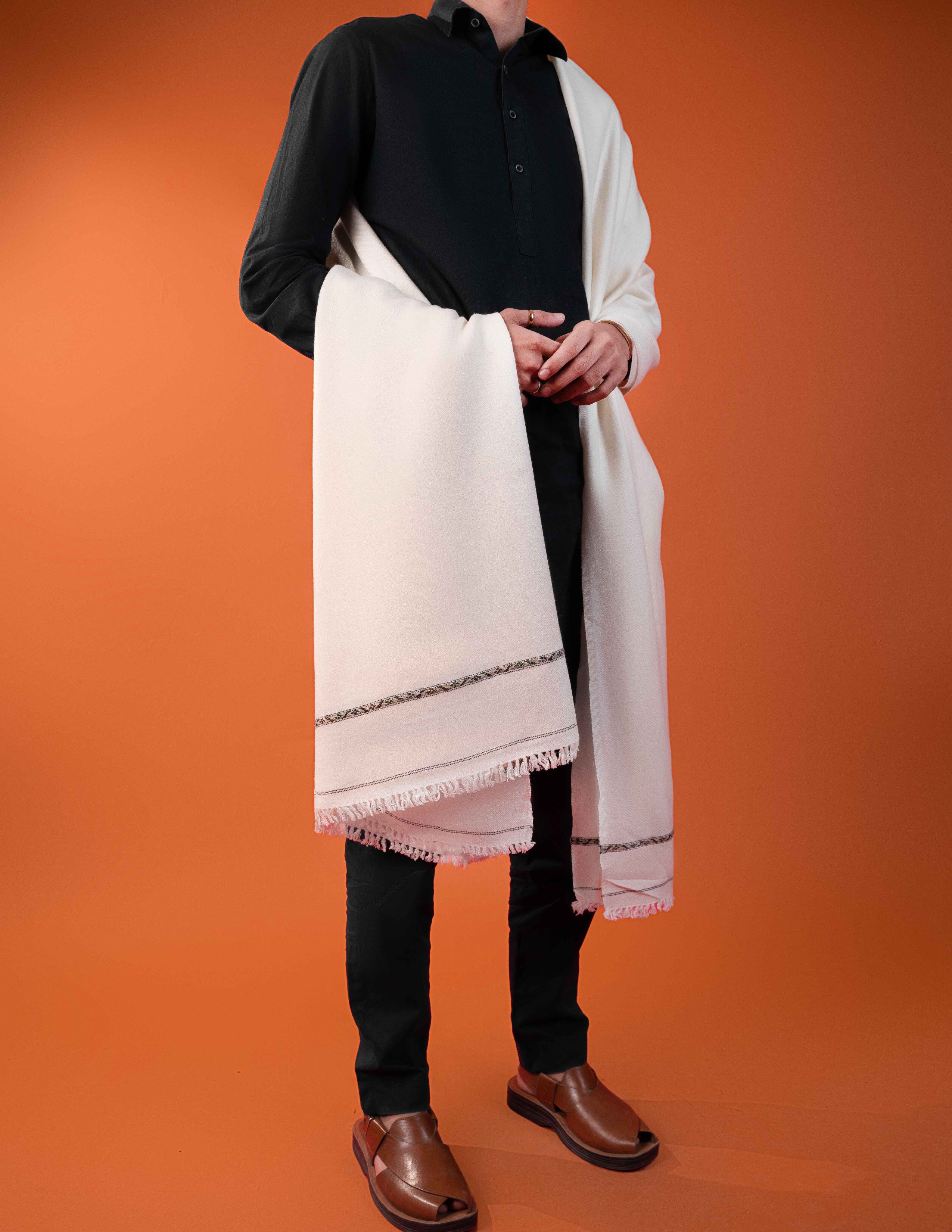 Luxe Wool Shawl - Off White