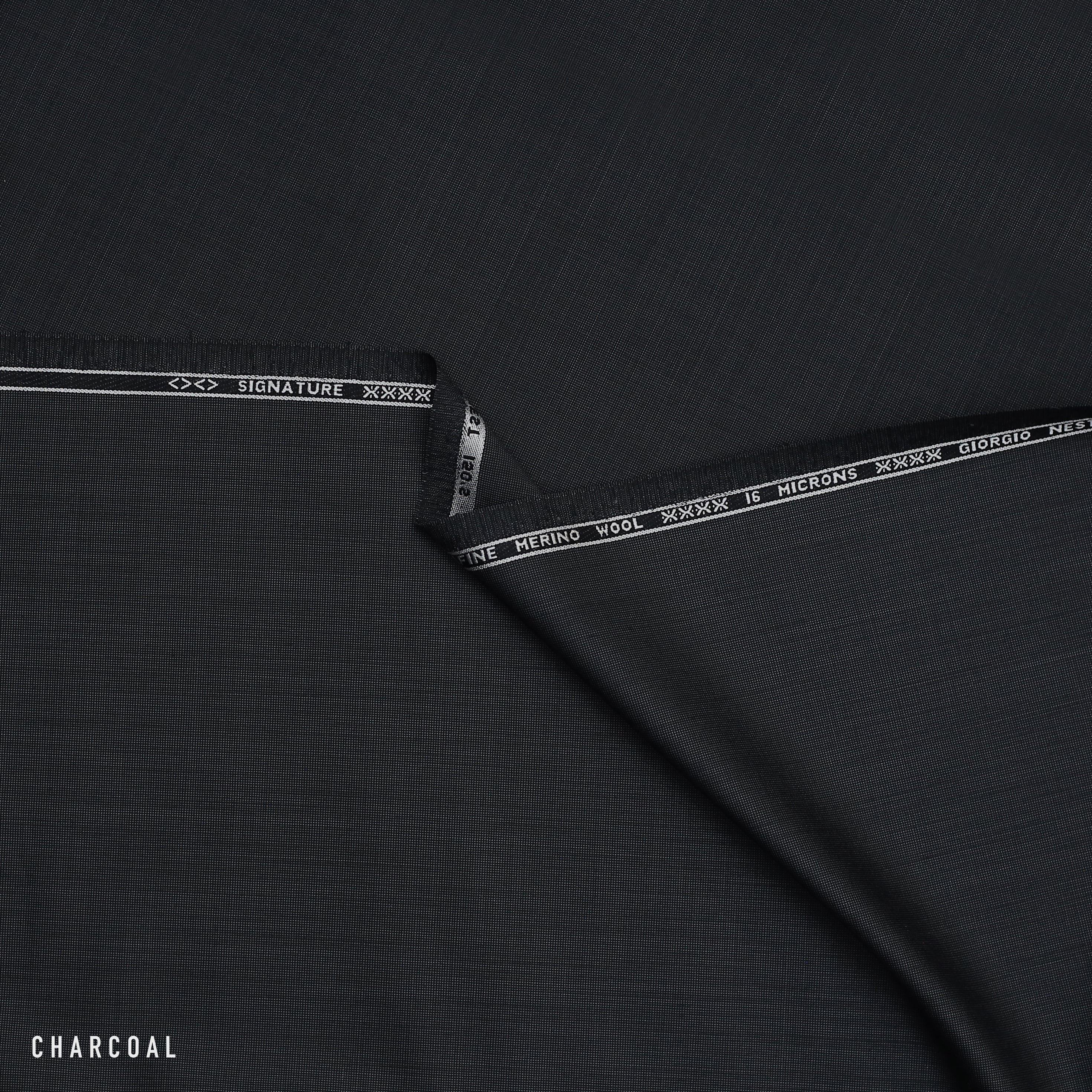 Giorgio Nesta Merino Wool - Canvas- Charcoal