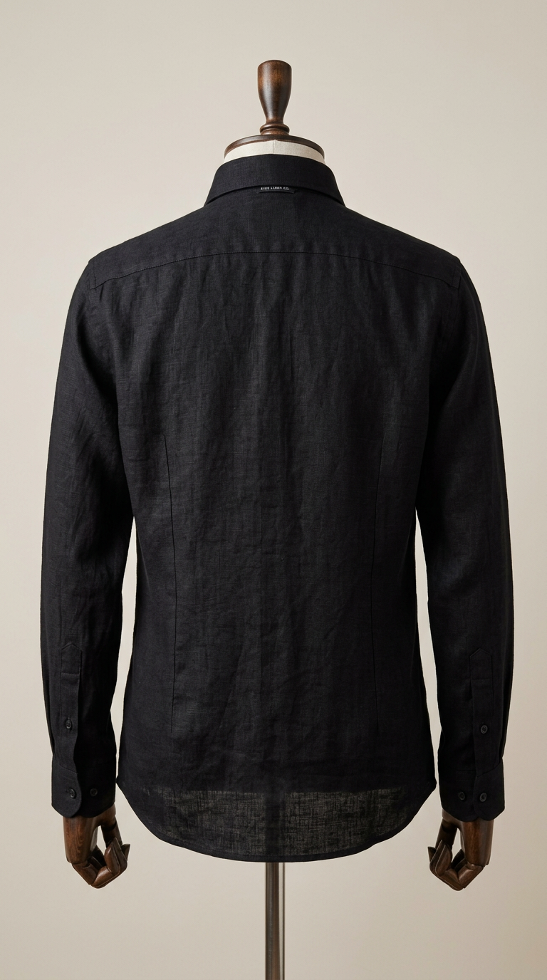 Irish Linen Shirt - Black