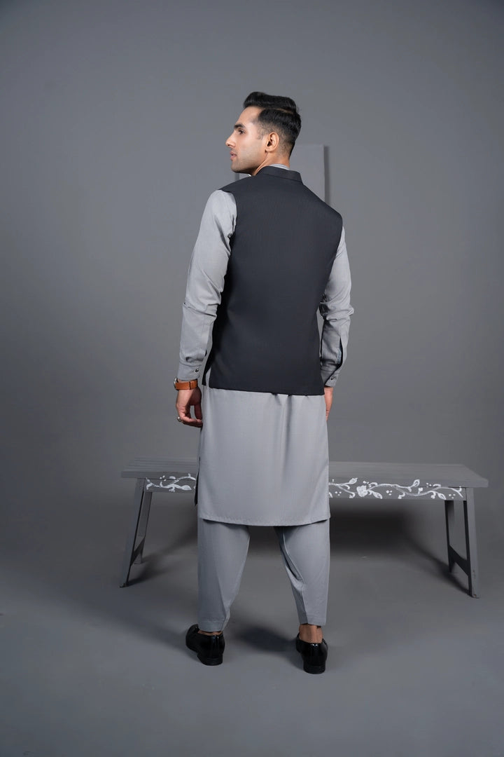 Charcoal Texture  -  WAISTCOAT