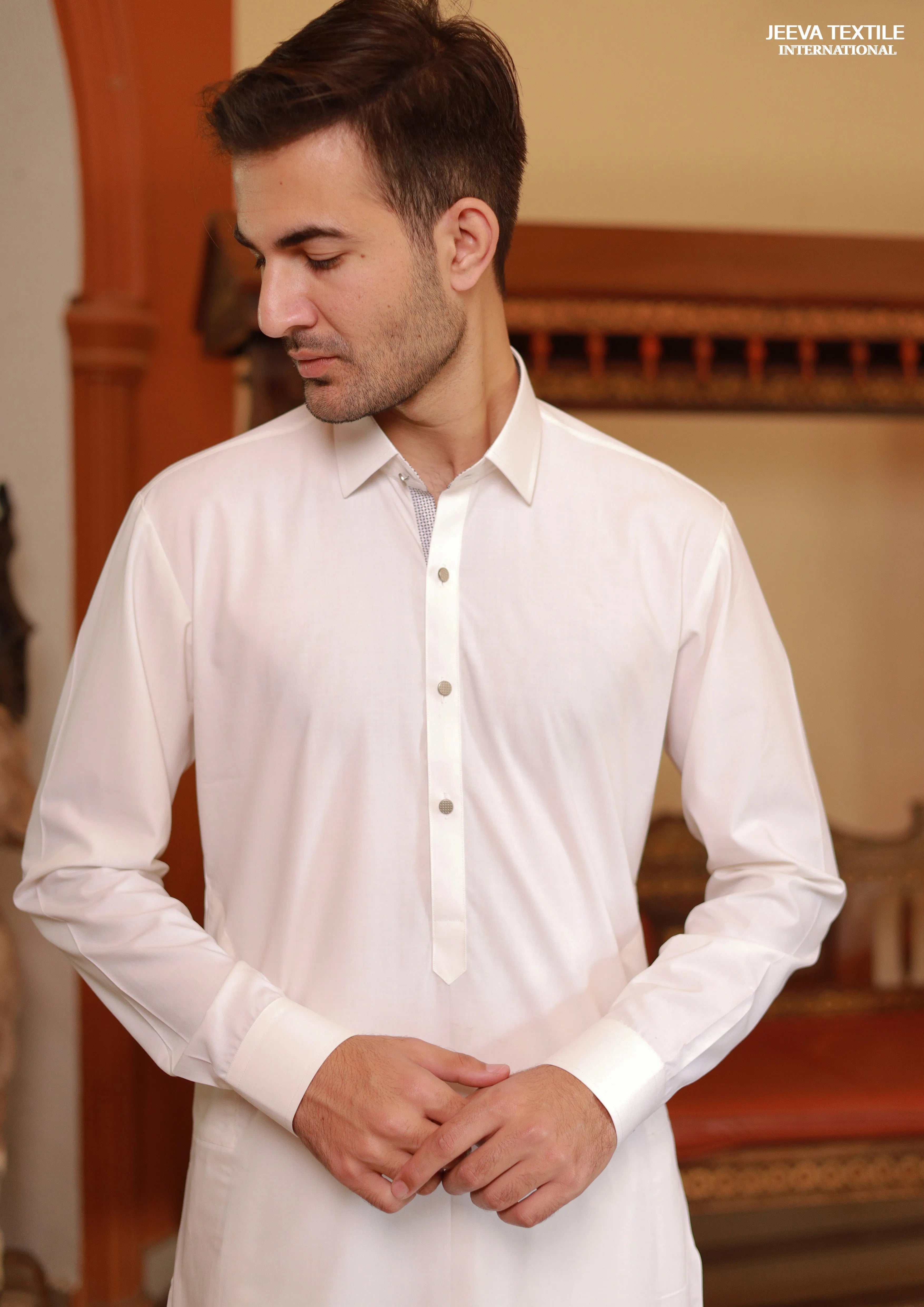 Kameez Shalwar - Milky White04