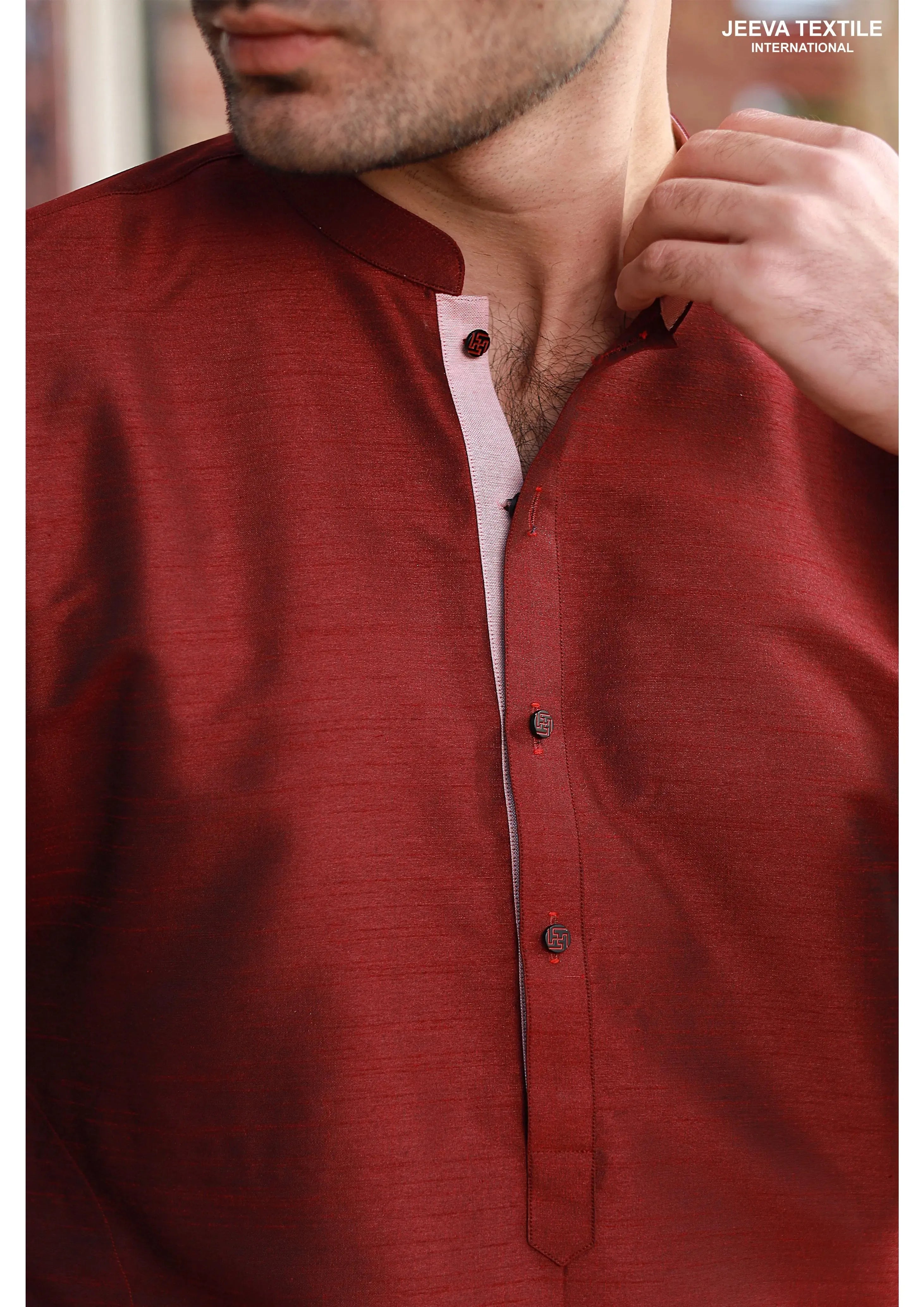 Kurta Trouser - Crimson03