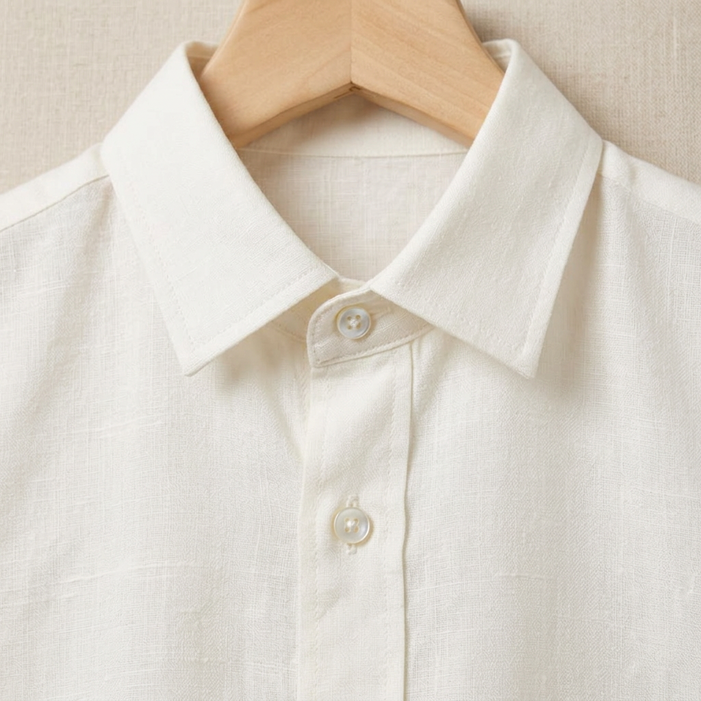 Irish Linen Shirt - Milky