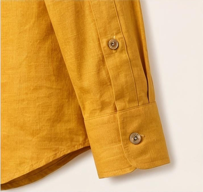 Irish Linen Shirt - Mustard