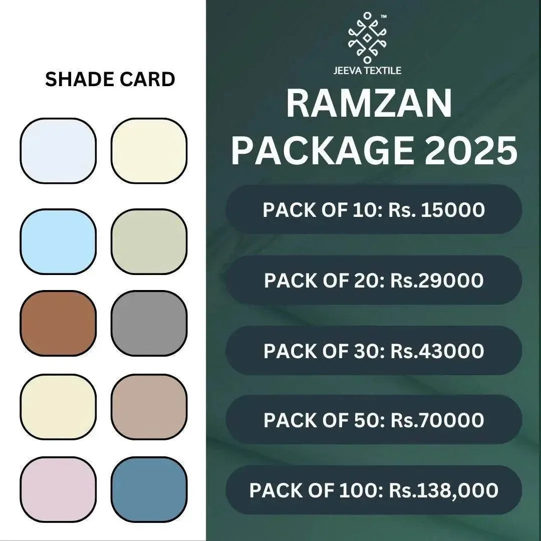 All in One Ramadan Premium 2025 Summer Packages - Jeeva Textile