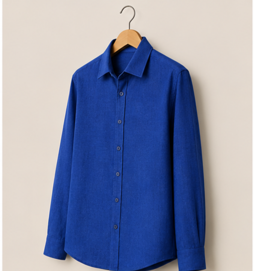Irish Linen Shirt - Azure Blue