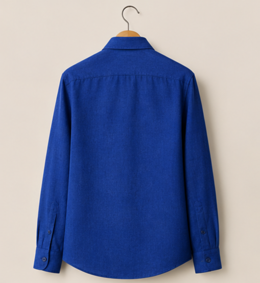 Irish Linen Shirt - Azure Blue