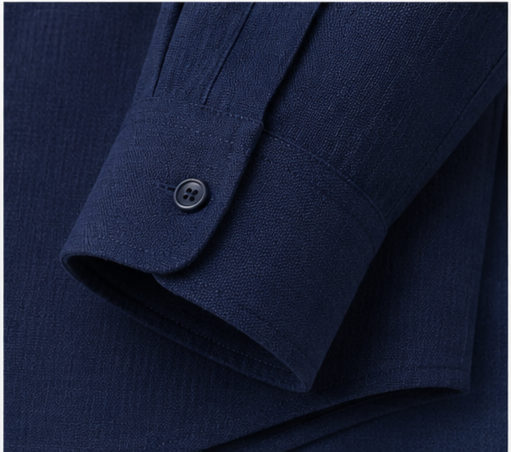 Irish Linen Shirt - Navy Blue
