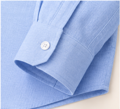 Irish Linen Shirt - French Blue