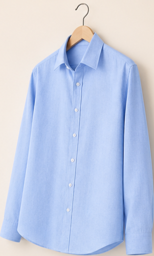 Irish Linen Shirt - French Blue