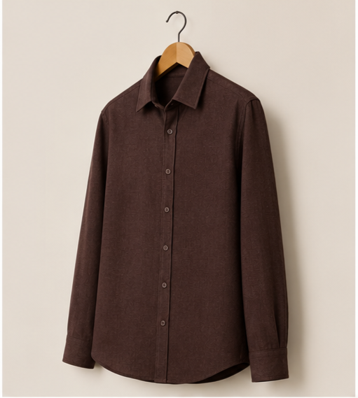 Irish Linen Shirt - Chocolate
