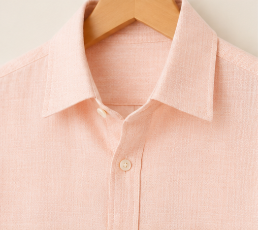Irish Linen Shirt - Peach