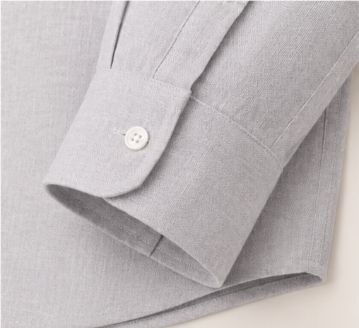 Irish Linen Shirt - Misty Silver