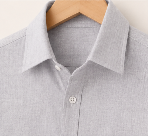 Irish Linen Shirt - Misty Silver