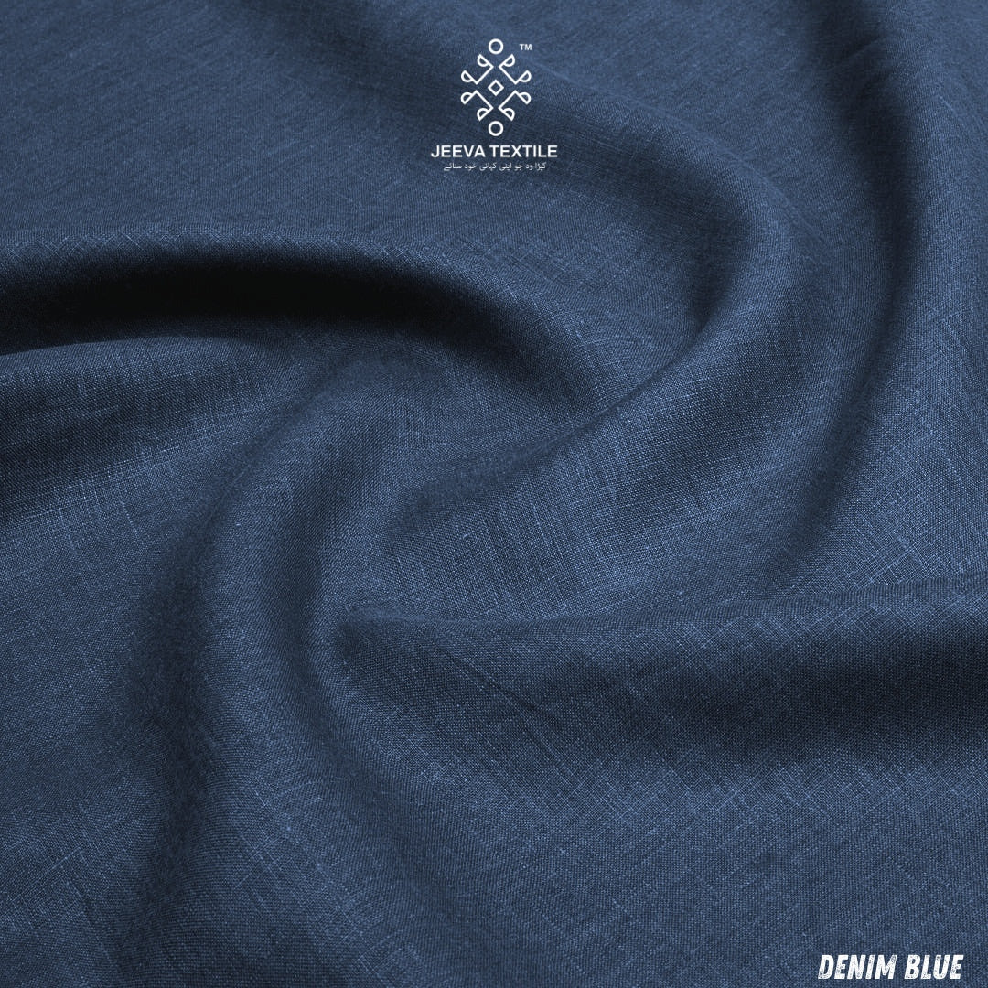 Irish Linen 45 Lea Shirt - Denim Blue