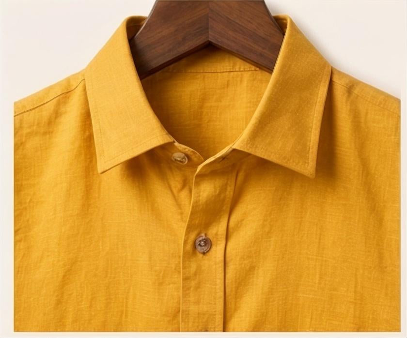 Irish Linen Shirt - Mustard