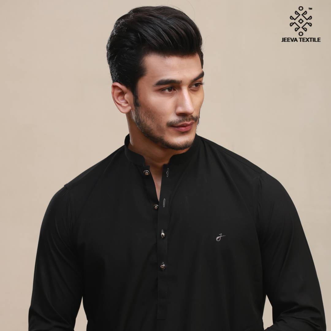 Kameez Shalwar - Black Boski