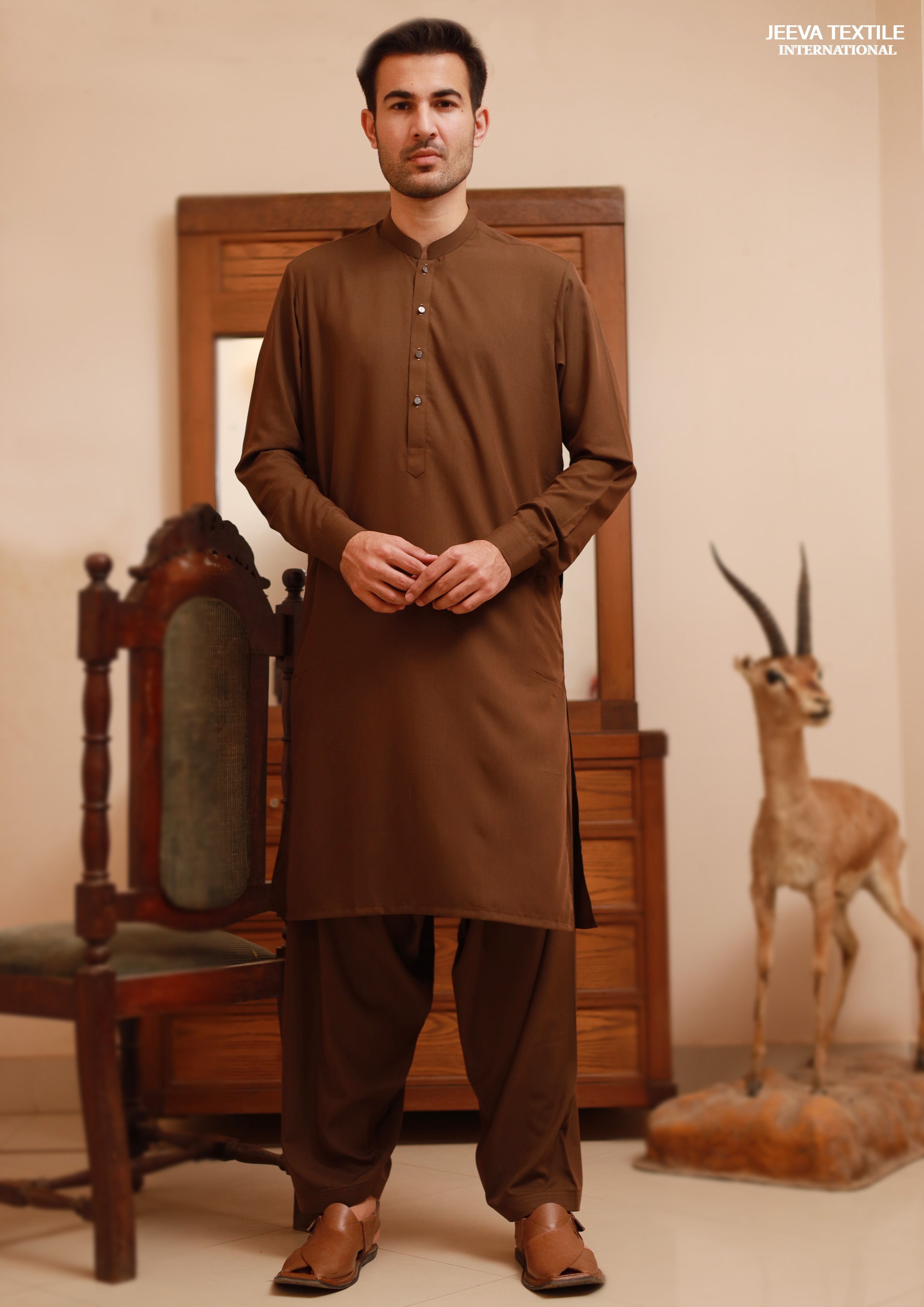 Kameez Shalwar - Caramel02