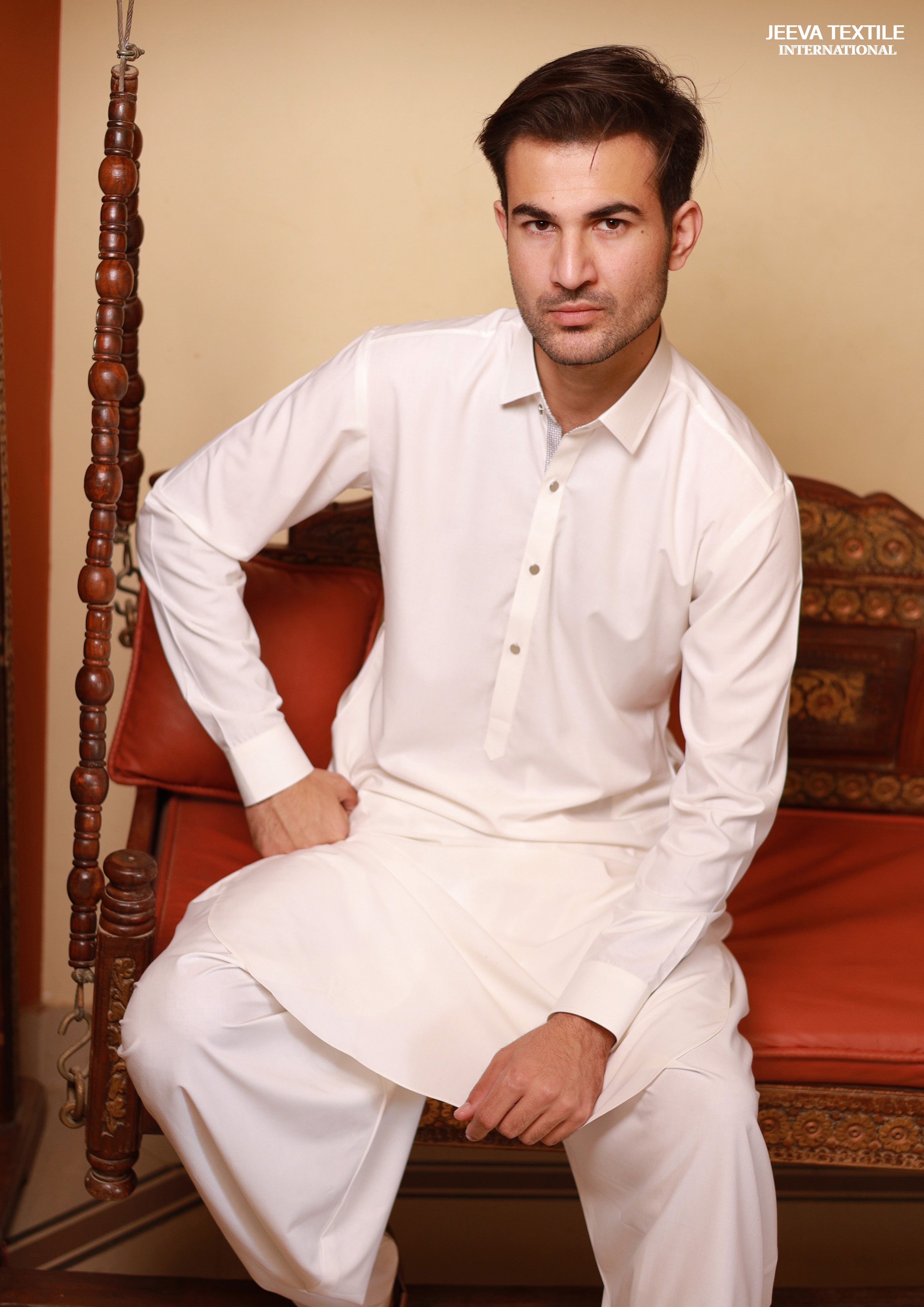 Kameez Shalwar - Milky White02