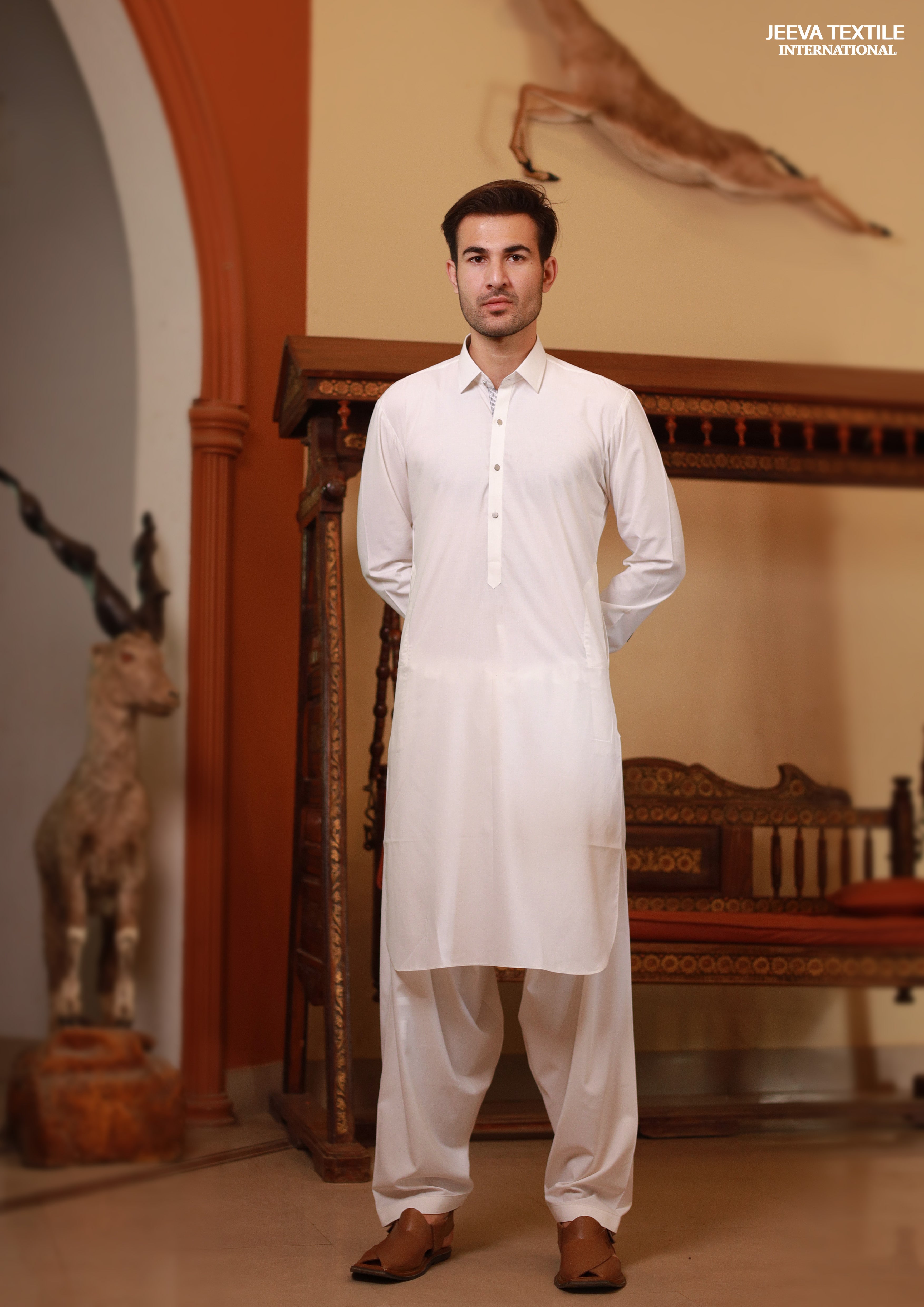 Kameez Shalwar - Milky White03