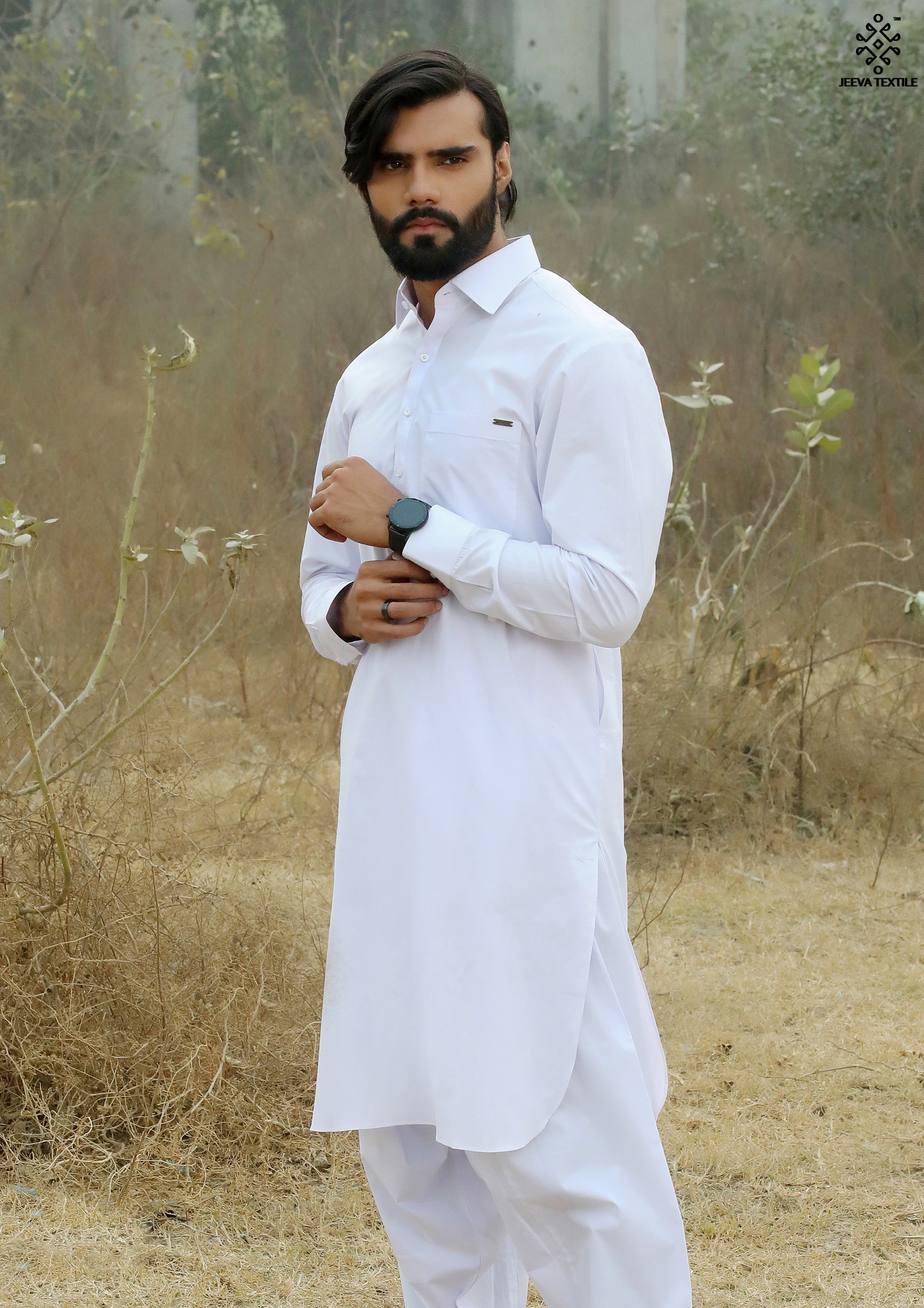 Kameez Shalwar - Pearl White02