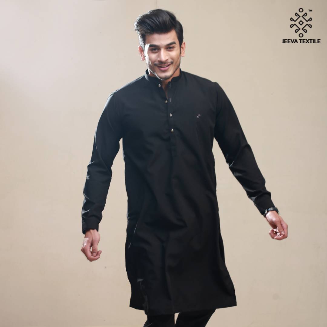 Kurta Trouser - Black Boski