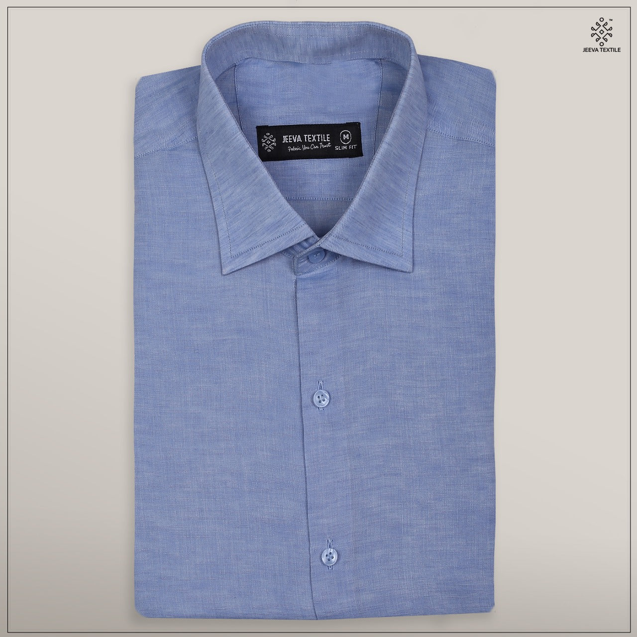 Ice Blue - Linen Import Irish Cotton Shirt